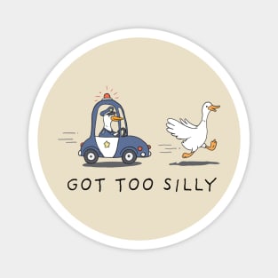 Got Too Silly Duck Chase Scene with Police Car Magnet